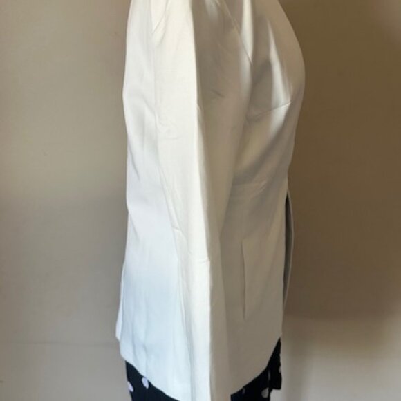 Chic White Open Front Blazer   8674  NWT Boutique - Picture 7 of 13
